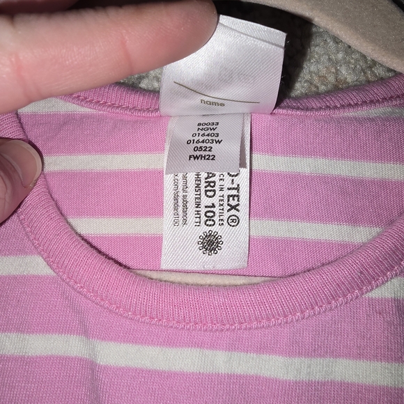 Hanna Andersson Pink Striped Dress with Festive Christmas Pattern - Picture 4 of 7